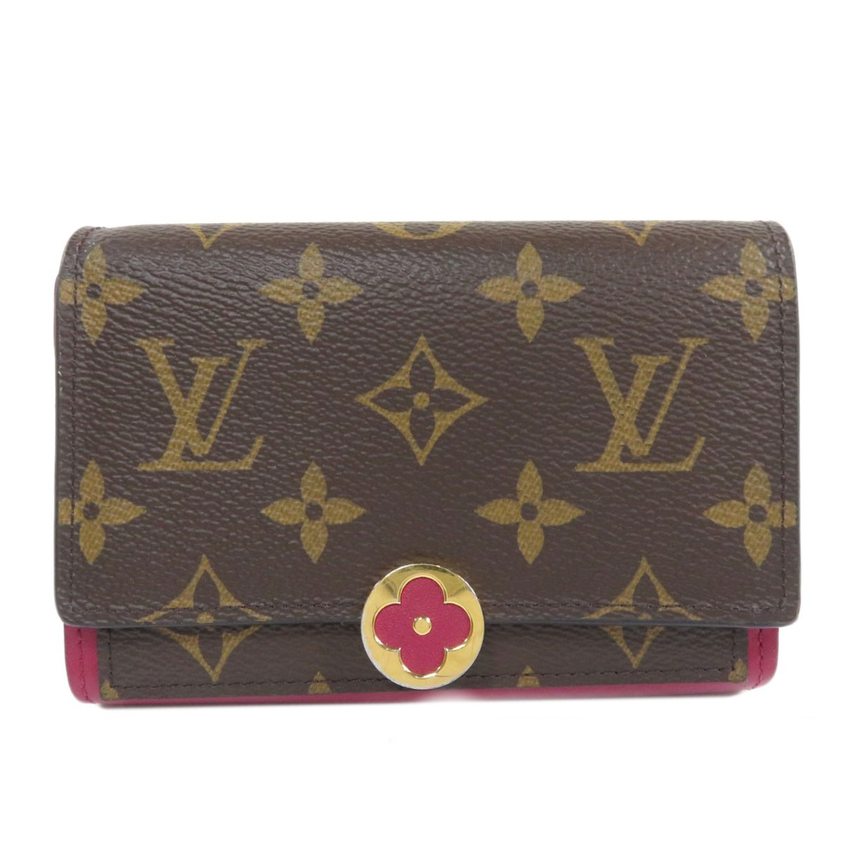 Louis Vuitton Portefeuille Flor Compact Monogram Bifold Wallet With Coin Purse Monogram Canvas