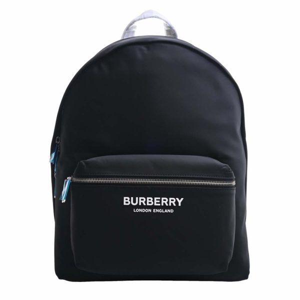 1 Burberry Nylon Logo Backpack Rucksack Black