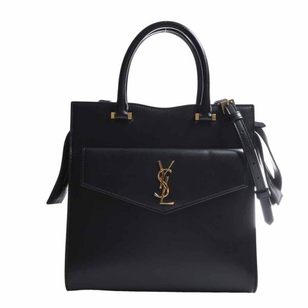 1 Saint Laurent Leather Small 2way Handbag Black