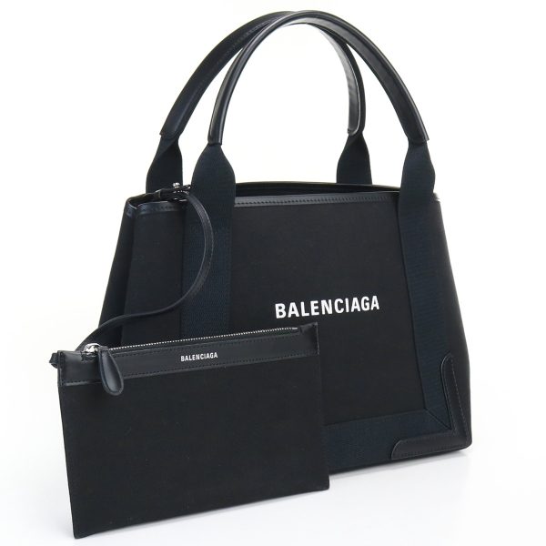 1 Balenciaga Cabas S Tote Bag Canvas Navy