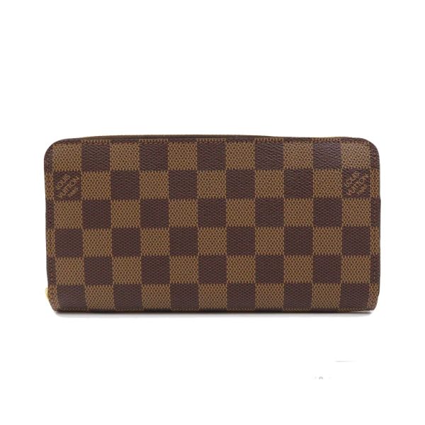 1 Louis Vuitton Zippy Wallet Old Damier Ebene Long Wallet With Coin Purse Damier Canvas