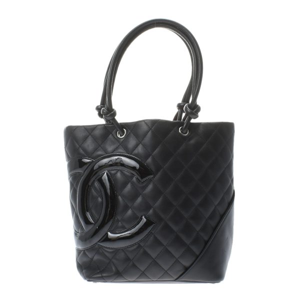 1 Chanel Matelasse Gst Black Silver Hardware Caviar Skin Tote Bag