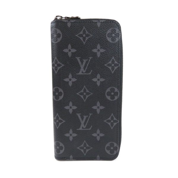 1 Louis Vuitton Zippy Wallet Vertical Eclipse Long Wallet With Coin Purse Monogram Eclipse