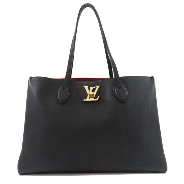 1 Louis Vuitton Lock Me Shopper Tote Bag Calf