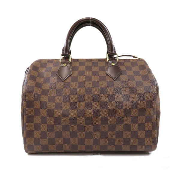 1 Louis Vuitton Speedy 30 Damier Ebene Handbag Damier Canvas