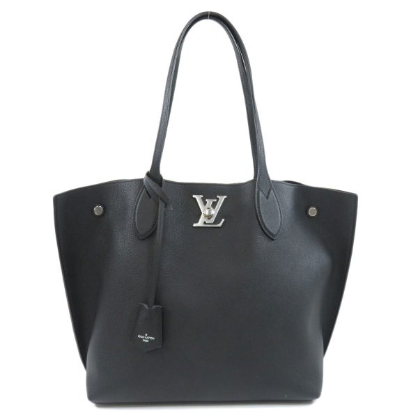 1 Louis Vuitton LockMe Go Tote Bag Leather Calf Leather Black