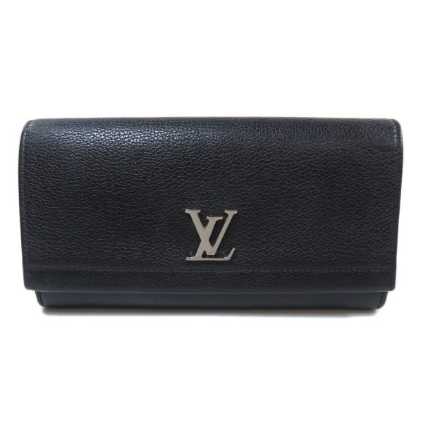 1 Louis Vuitton Portefeuille Lock Me 2 Long Wallet With Coin Purse Calf