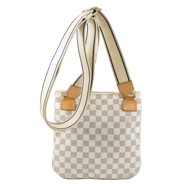 1 Louis Vuitton Pochette Bossfall Damier Azur Shoulder Bag Damier Canvas