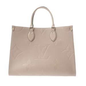 1 Louis Vuitton Boite Chapeau Souple Shoulder Bag Monogram Empreinte Crème Light Beige Gold Hardware