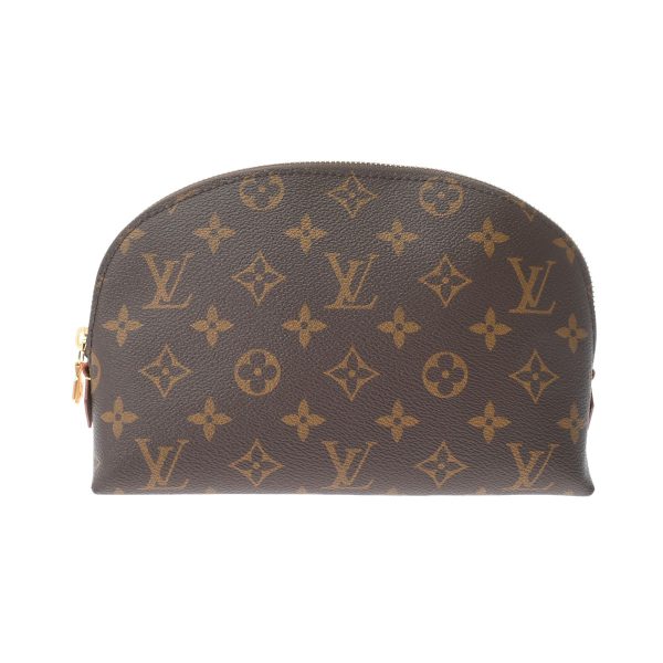 1 Louis Vuitton Pochette Cosmetic MM Brown Monogram Canvas Pouch