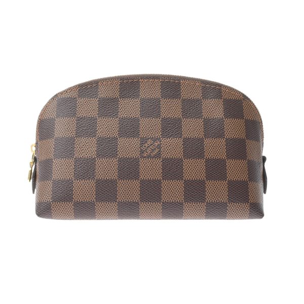 1 Louis Vuitton Pochette Cosmetic PM Brown Damier Canvas Pouch