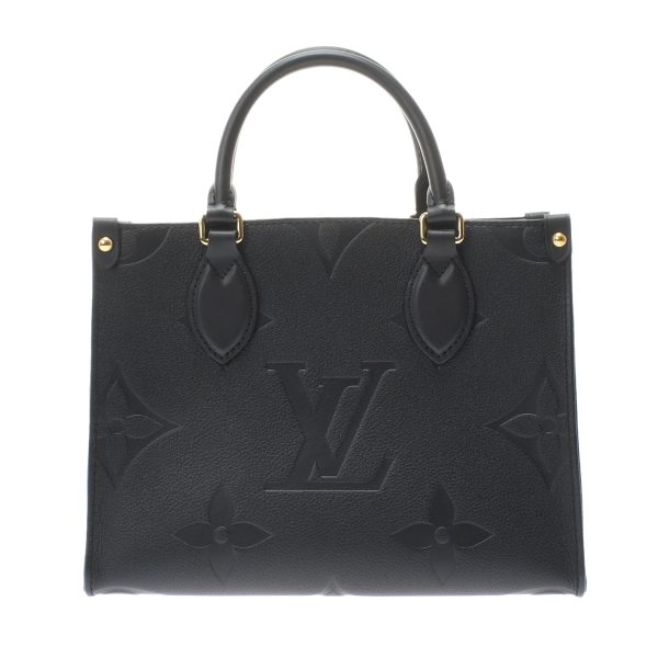 1 Louis Vuitton Monogram Empreinte On the Go PM Noir Leather Handbag