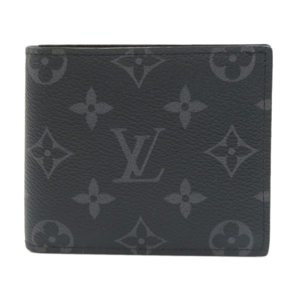 1 Louis Vuitton Portefeuil Marco Monogram Eclipse Bifold Wallet With Coin Purse