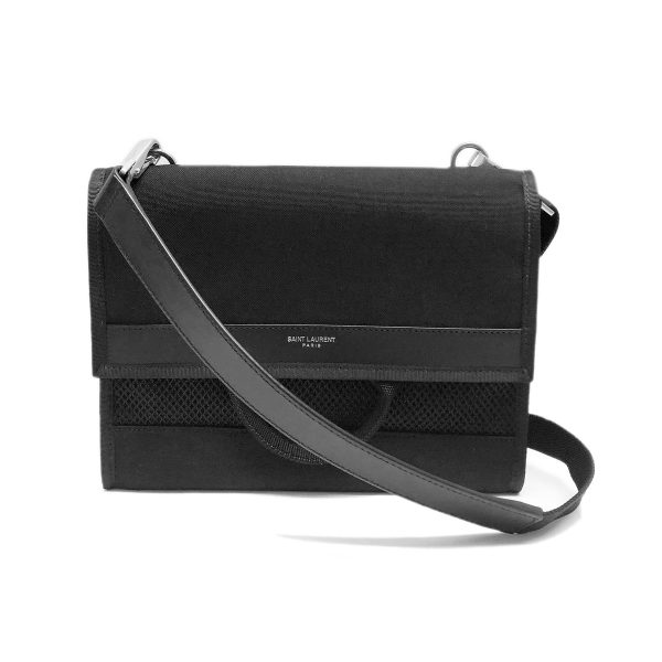 1 Saint Laurent Paris City Flap Crossbody Pouch Shoulder Bag Black