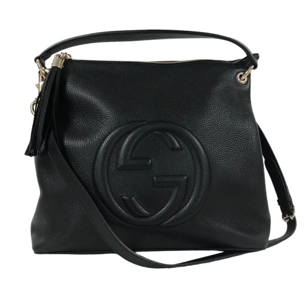 1 Gucci Soho 2way Bag Leather Shoulder Bag Black