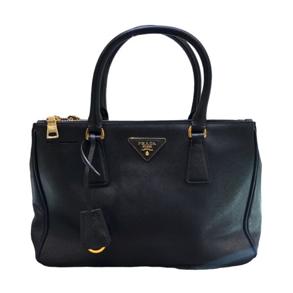 1 Prada Galleria 2way Handbag Black