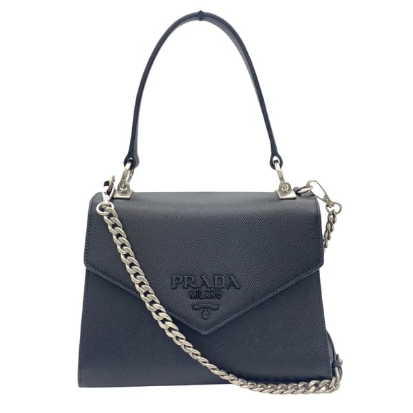 1 Prada Saffiano Handbag Black