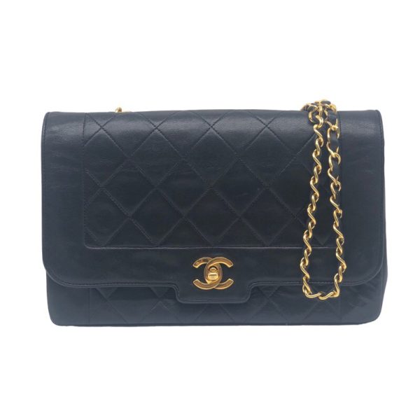 1 Chanel Diana Shoulder Bag Black