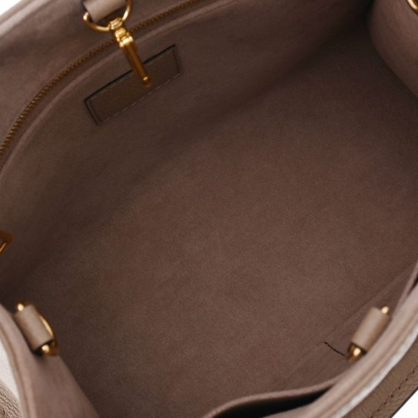10 Monogram Empreinte On the Go PM Bicolor Tourtrail Crème Leather Handbag