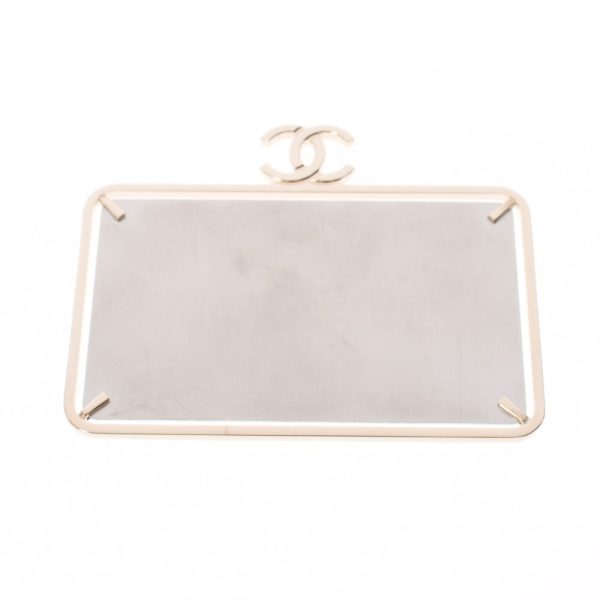 17 Chanel Matelasse Vanity Case White Gold Hardware Grained Calfskin Shoulder Bag