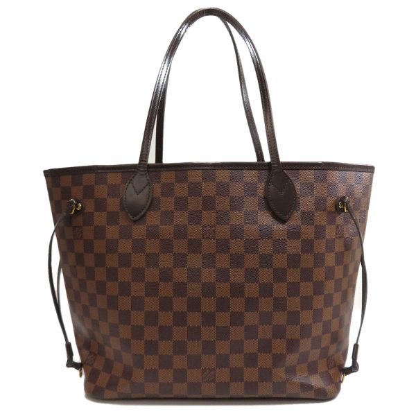 2 Louis Vuitton Neverfull MM Damier Tote Bag Damier Canvas