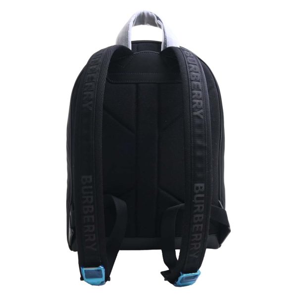 2 Burberry Nylon Logo Backpack Rucksack Black