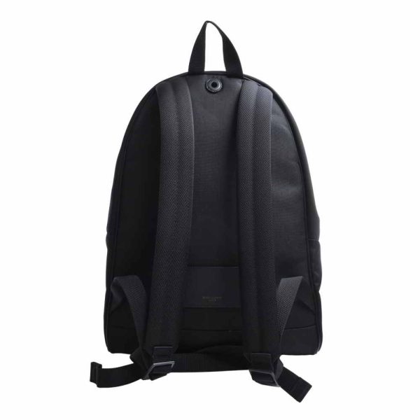 2 Saint Laurent Nylon Backpack Rucksack Black