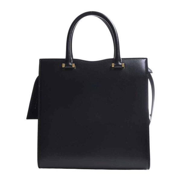 2 Saint Laurent Leather Small 2way Handbag Black