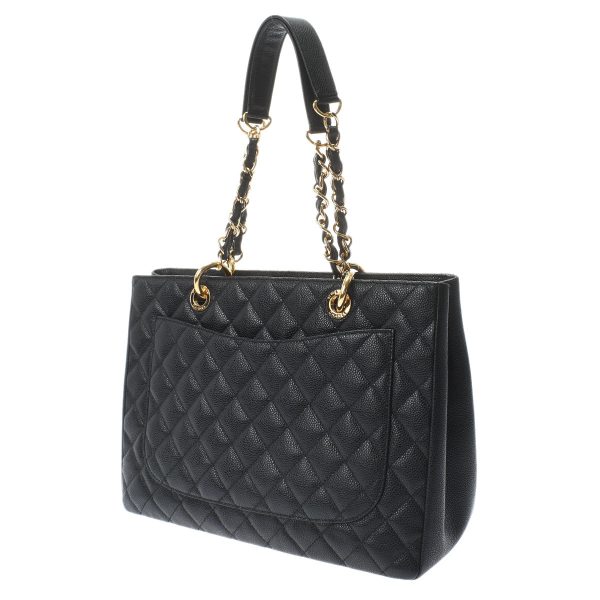 2 Chanel Matelasse GST Blackgold Hardware Caviar Skin Tote Bag