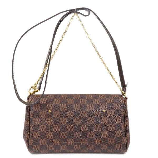 2 Louis Vuitton Favorite MM Damier Ebene Shoulder Bag Damier Canvas