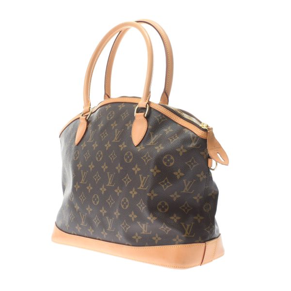 2 Louis Vuitton Lockit Brown Monogram Canvas Handbag