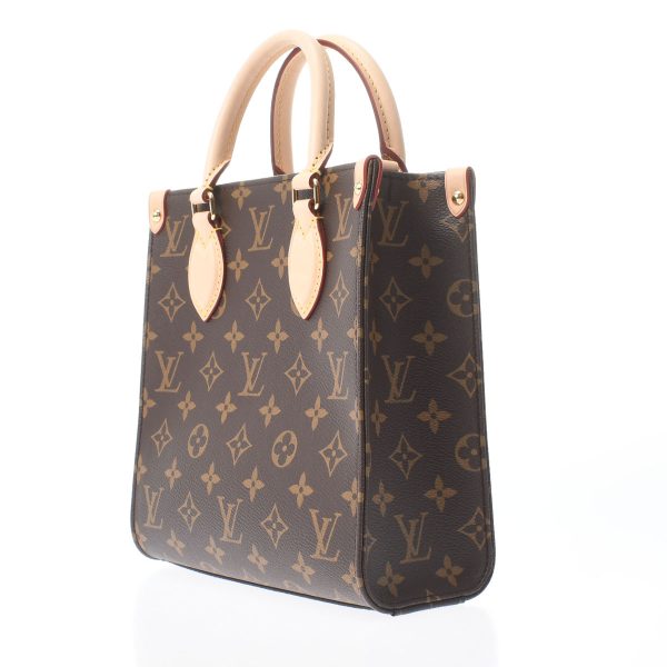 2 Louis Vuitton Sac Plat BB Brown Monogram Canvas Tote Bag