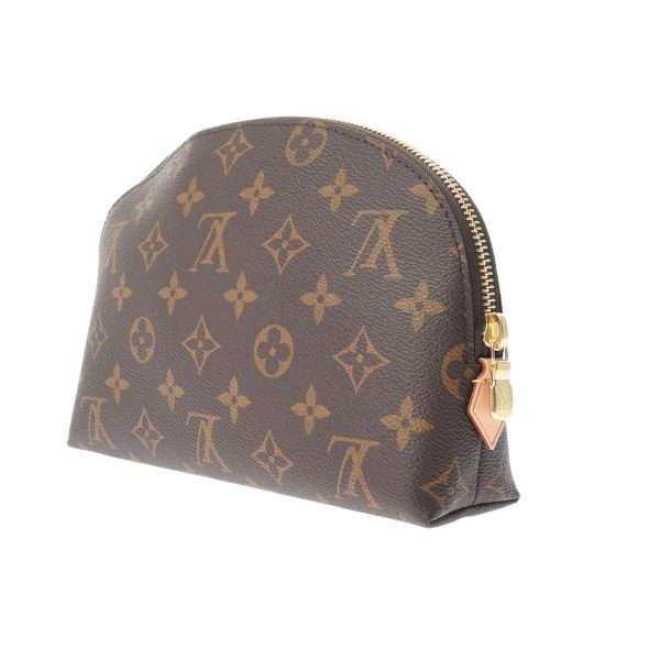 2 Louis Vuitton Pochette Cosmetic MM Brown Monogram Canvas Pouch