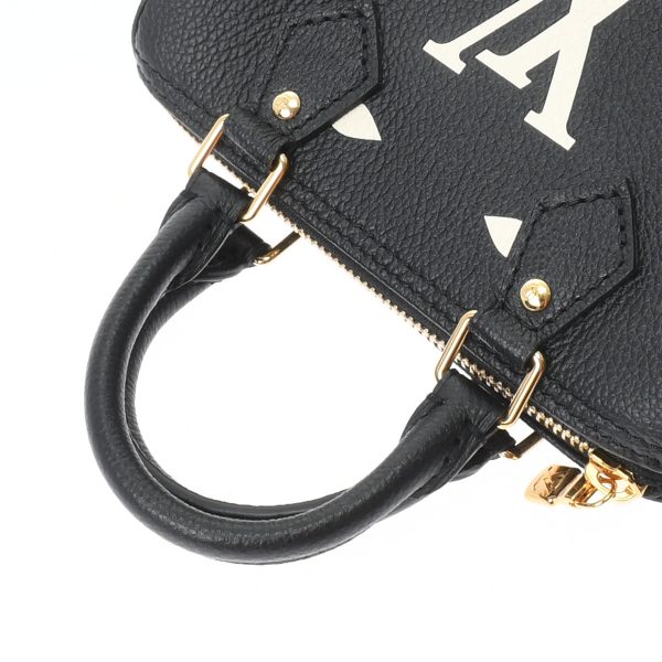 2 Louis Vuitton Empreinte Bicolor Nano Speedy Black Beige Leather Shoulder Bag