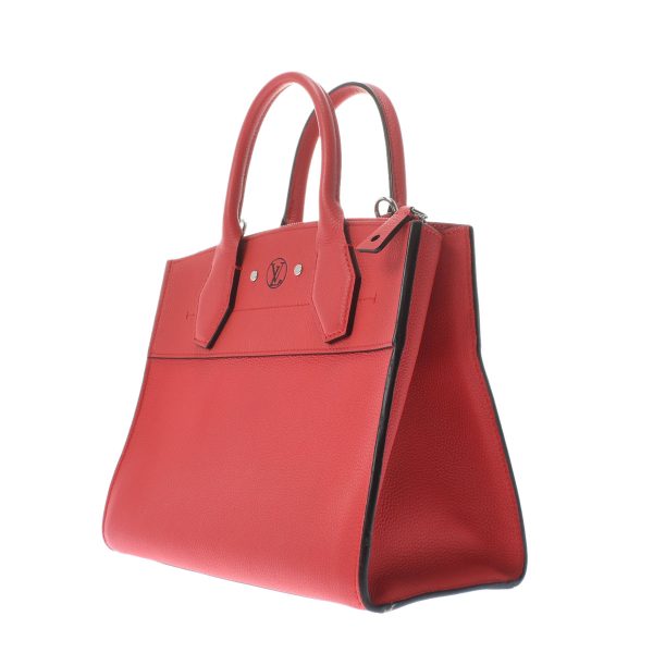 2 Louis Vuitton City Steamer PM Rouge Calf Handbag