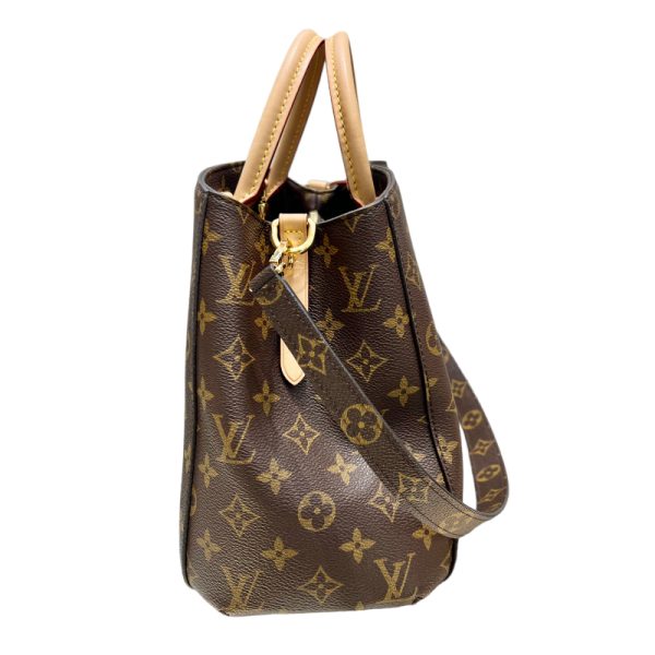 2 Louis Vuitton Montaigne BB Monogram Brown