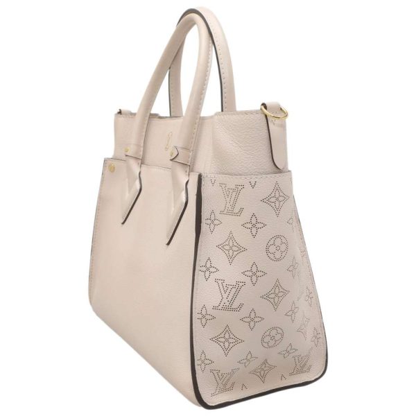 2 Louis Vuitton On My Side Monogram Mahina Calf Leather Greige