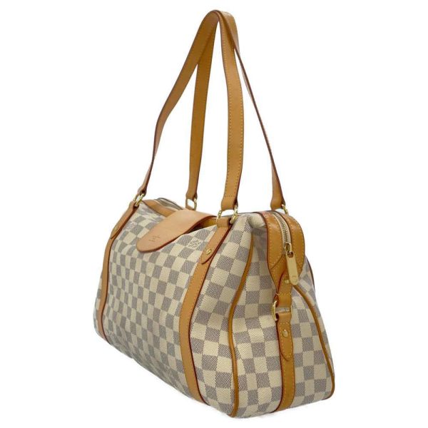 2 Louis Vuitton Shoulder Bag Damier Azur Streza PM Beige