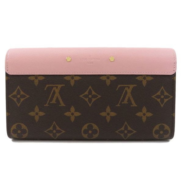 2 Louis Vuitton Portefeuille Pallas Monogram Long Wallet With Coin Purse Monogram Canvas