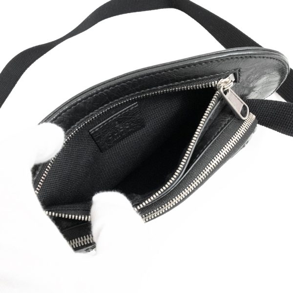 200100859018 3 Gucci Interlocking GG Crossbody Waist Bag Calfskin Leather Black