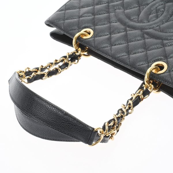 3 Chanel Matelasse GST Blackgold Hardware Caviar Skin Tote Bag