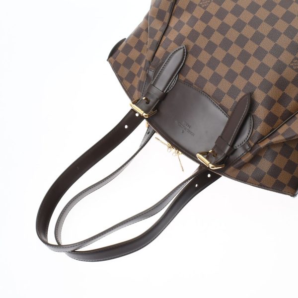 3 Louis Vuitton Damier Verona MM Brown Ebene Damier Canvas Tote Bag