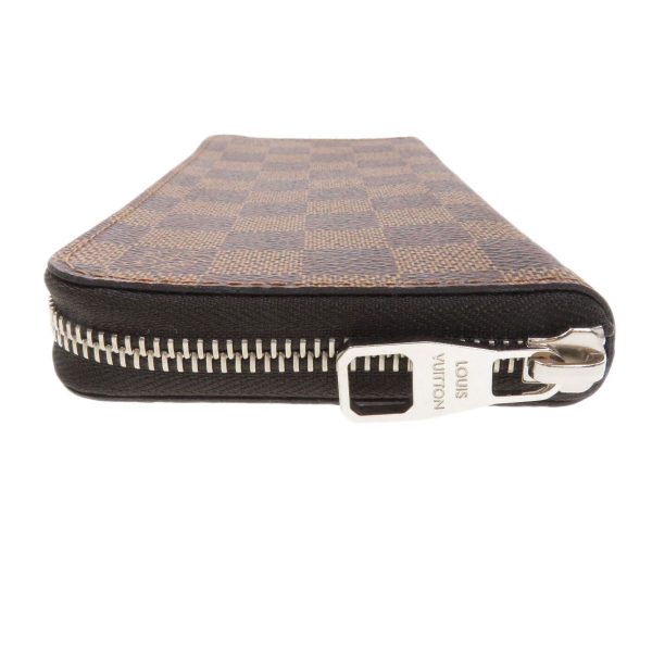 3 Louis Vuitton Zippy Wallet Vertical Damier Ebene Long Wallet With Coin Purse Damier Canvas