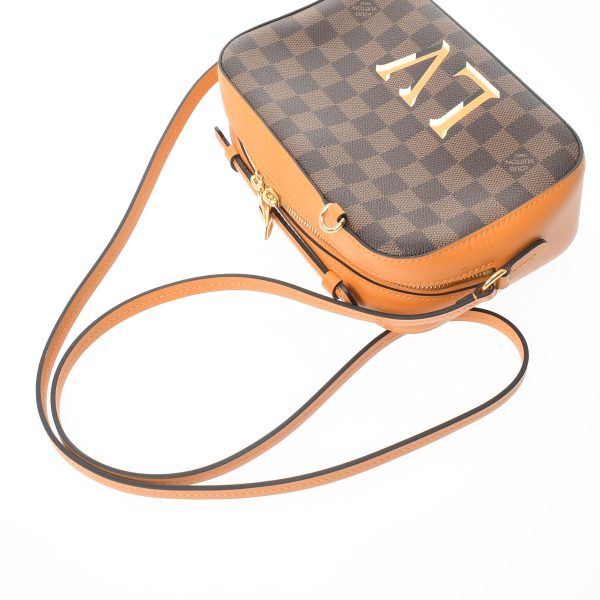 3 Louis Vuitton Damier Santa Monica Saffron Damier Canvas Shoulder Bag