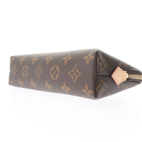 3 Louis Vuitton Pochette Cosmetic MM Brown Monogram Canvas Pouch