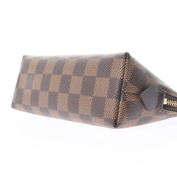 3 Louis Vuitton Pochette Cosmetic PM Brown Damier Canvas Pouch