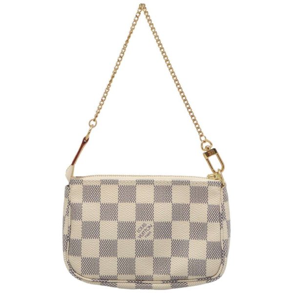 3 Louis Vuitton Pouch Damier Azur Mini Pochette Accessoire Beige