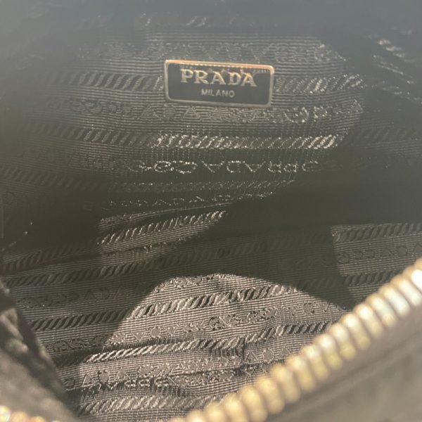 3 Prada Shoulder Bag Pouch Black