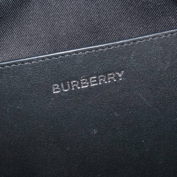 4 Burberry Logo Graphic Crossbody Body Bag Black