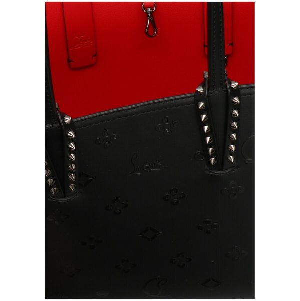 4 Christian Louboutin Cabata Small Tote Bag AutumnWinter 2023 Black Red